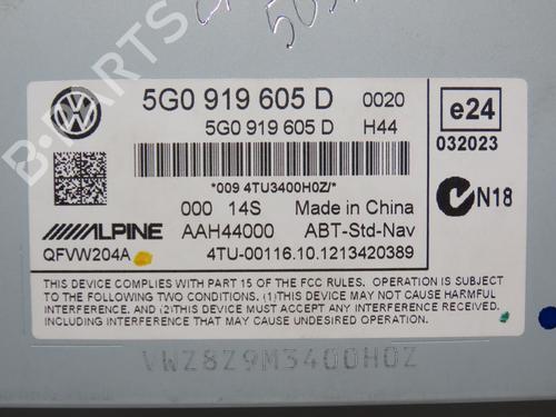 Radio VW GOLF VII (5G1, BQ1, BE1, BE2) 1.6 TDI | BP18732127E6 