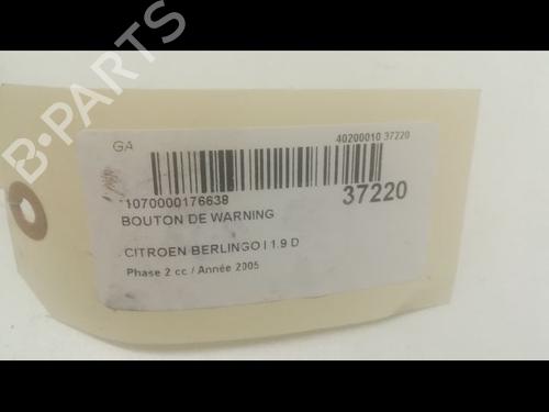 Warning switch CITROËN BERLINGO / BERLINGO FIRST MPV (MF_, GJK_, GFK_) 1.9 D (MFWJZ) | BP23174222I22