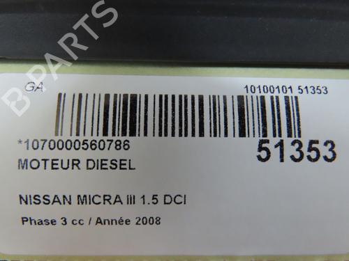 Engine NISSAN MICRA III (K12) 1.5 dCi | BP20340021M1 