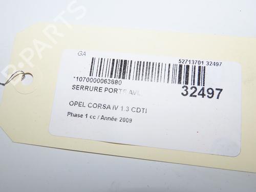 Used Front right lock Front right lock OPEL CORSA D (S07) 1.3 CDTI (L08, L68) (75 hp) 9595232 9595232