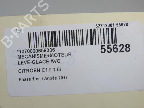 Used Front left window mechanism Front left window mechanism CITROËN C1 II (PA_, PS_) 1.0 VTi 68 (69 hp) 33681043 33681043