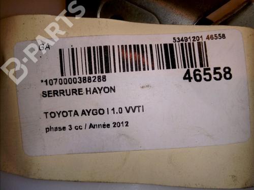 Tailgate lock TOYOTA AYGO (_B1_) 1.0 (KGB10_, KGB10R) | BP11820918C101 
