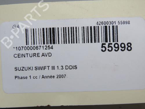 Front right seatbelt SUZUKI SWIFT III (MZ, EZ) 1.3 DDiS (RS413D) | BP36873847I25 - Image 6