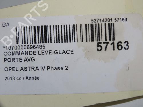 Left front window switch OPEL ASTRA J GTC 2.0 CDTI (08) | BP37862750I27 - Image 5