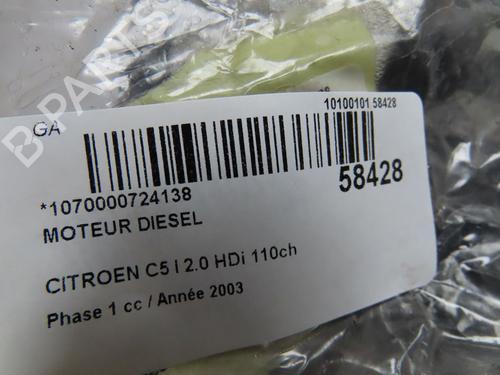 Engine CITROËN C5 I (DC_) 2.0 HDi (DCRHZB, DCRHZE) | BP33744760M1 - Image 6
