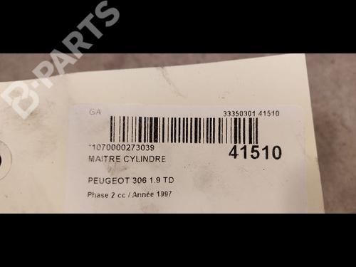 Brake master cylinder PEUGEOT 306 Hatchback (7A, 7C, N3, N5) 1.9 DT | BP9612861M77 