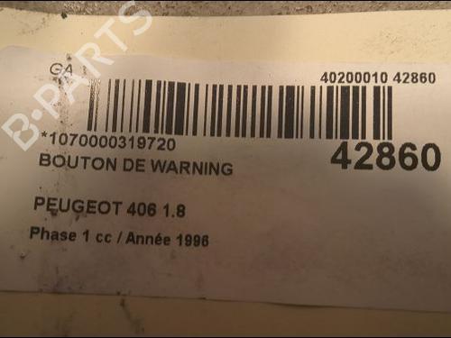 Used Warning switch PEUGEOT 406 (8B) 1.8 16V (110 hp) 23174247