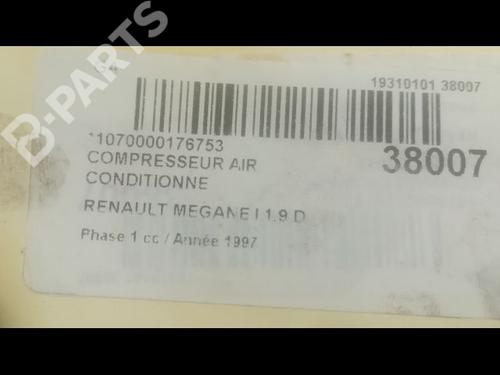 AC compressor RENAULT MEGANE I (BA0/1_) 1.9 TDI | BP9602367M34 