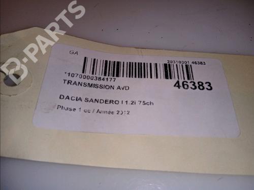 Right front driveshaft DACIA SANDERO 1.2 16V LPG | BP12197964M39