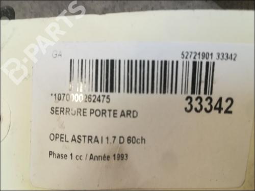 Rear right lock OPEL ASTRA F Hatchback (T92) 1.7 D (F08, M08, F68, M68) | BP9611462C99 