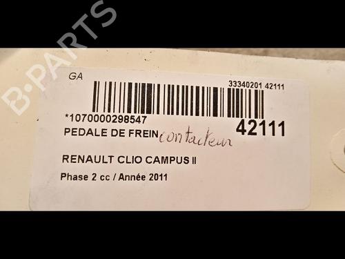 Used Break pedal RENAULT CLIO II (BB_, CB_) 1.5 dCi (B/CB3M) (64 hp) 9616399
