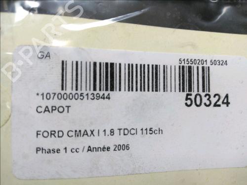 Used Hood FORD FOCUS C-MAX (DM2) 1.8 TDCi (115 hp) 19025329