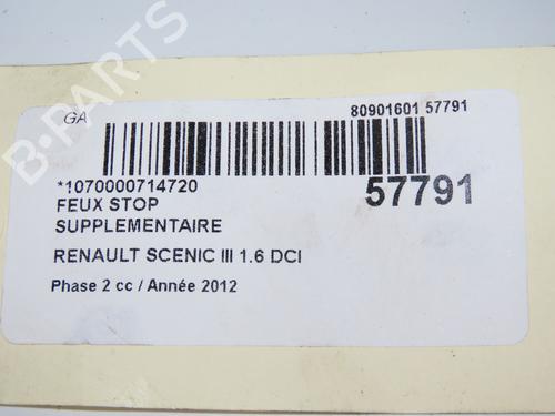 Third brake light RENAULT SCÉNIC III (JZ0/1_) 1.6 dCi (JZ00, JZ12) | BP32433002L11 