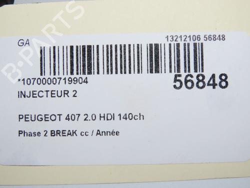 Used Injector Injector PEUGEOT 407 SW (6E_, 6D_) 2.0 HDi (140 hp) 32399607 32399607