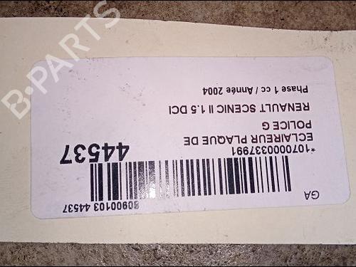 Used Licence plate light RENAULT SCÉNIC II (JM0/1_) 1.5 dCi (JM02, JM13) (101 hp) 14880837