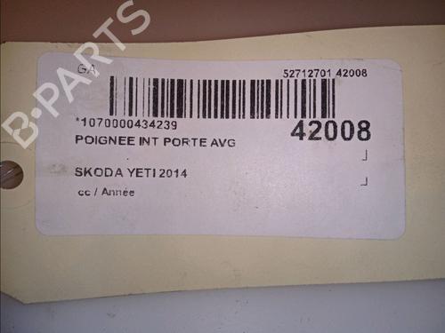 Front left interior door handle SKODA YETI (5L) 2.0 TDI | BP12538333I13 