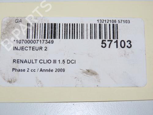 Injector RENAULT CLIO III (BR0/1, CR0/1) 1.5 dCi (BR17, CR17) | BP32377287M100 