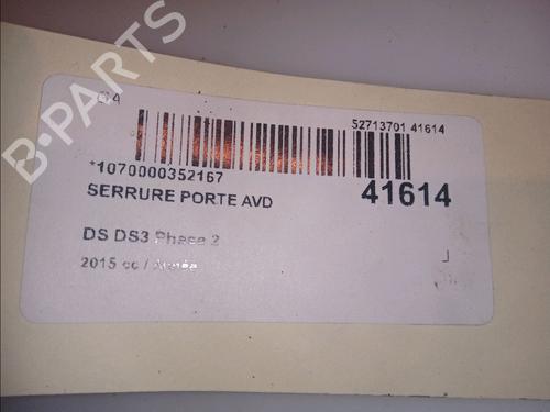 Used Front right lock DS DS 3 (SA_) 1.2 THP 110 / PureTech 110 (SAHNPS, SAHNZ6, SAHNZT) (110 hp) 11102743