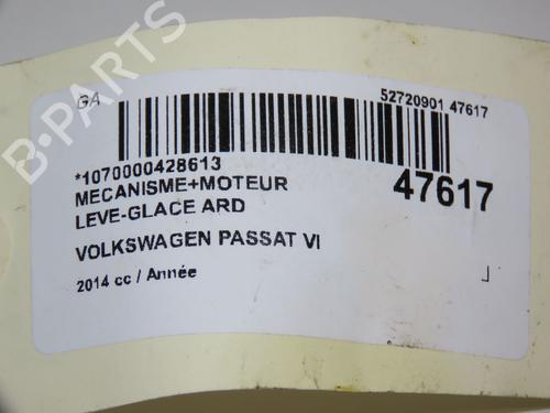Rear right window mechanism VW PASSAT B7 (362) 2.0 TDI 4motion | BP17868527C25