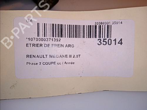 Used Left rear brake caliper RENAULT MEGANE III Coupe (DZ0/1_) 2.0 R.S. (265 hp) 14877811