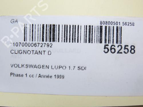 Used Right front indicator VW LUPO I (6X1, 6E1) 1.7 SDI (60 hp) 30767484