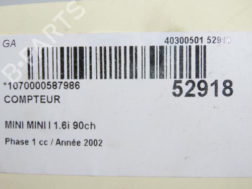 Instrument cluster MINI MINI (R50, R53) One | BP32129644C47 - Image 2