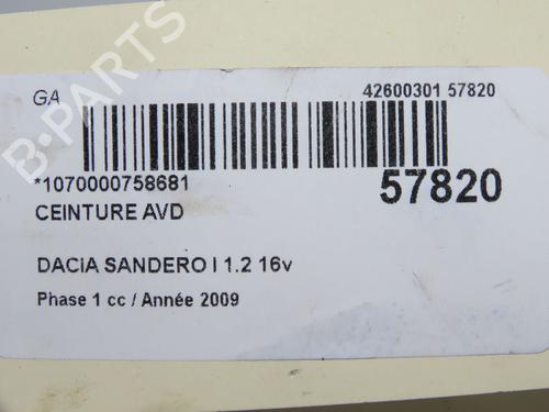Front right seatbelt DACIA SANDERO 1.2 16V | BP36427072I25 - Image 5