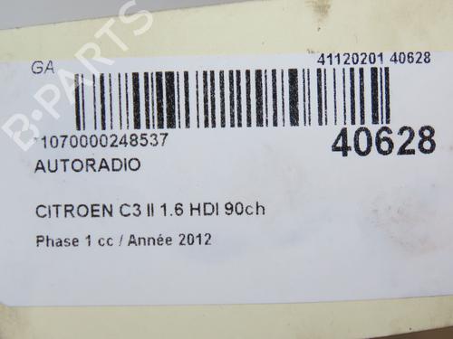 Used Radio CITROËN C3 II (SC_) 1.6 VTi 120 (120 hp) 29170466