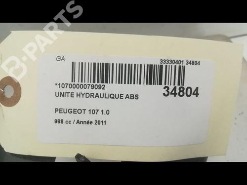 ABS pump PEUGEOT 107 (PM_, PN_) 1.0 | BP9596237M43