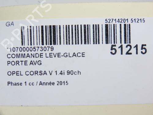 Left front window switch OPEL CORSA E (X15) 1.4 (08, 68) | BP23125062I27 - Image 5