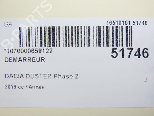 Starter DACIA DUSTER (HM_) 1.3 TCe 130 (HMMF) | BP31120047M8 