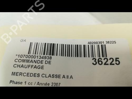 Used Climate control MERCEDES-BENZ A-CLASS (W169) A 180 CDI (169.007, 169.307) (109 hp) 9599362
