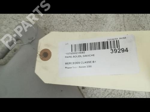 Left sun visor MERCEDES-BENZ B-CLASS Sports Tourer (W245) B 200 CDI (245.208) | BP9606507I1 