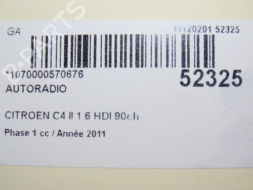 Radio CITROËN C4 II (NC_) 1.6 HDi 90 | BP22774515E6 