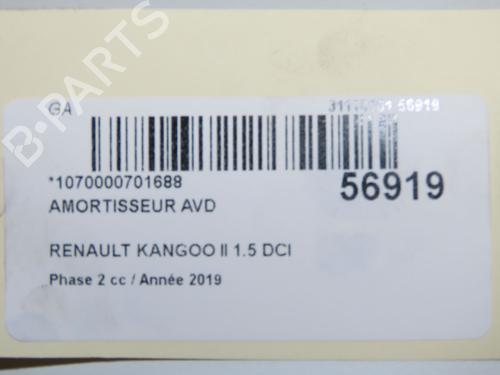 Right front shock absorber RENAULT KANGOO Express (FW0/1_) 1.5 dCi 90 (FW0G, FW05, FW08, FW11) | BP33681003M17  - Image 6