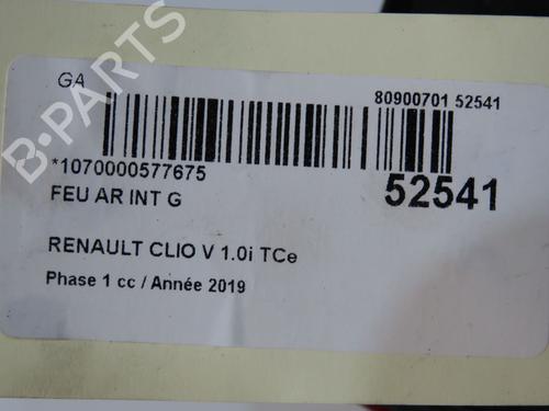Used Left tailgate light Left tailgate light RENAULT CLIO V (B7_) 1.0 TCe 100 (B7MT) (101 hp) 36427357 36427357