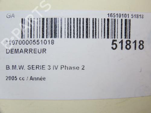 Starter BMW 3 (E46) 320 i | BP24358689M8 - Image 6