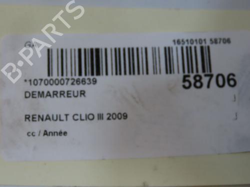 Used Starter Starter RENAULT CLIO III (BR0/1, CR0/1) 1.5 dCi (BR17, CR17) (86 hp) 36310357 36310357