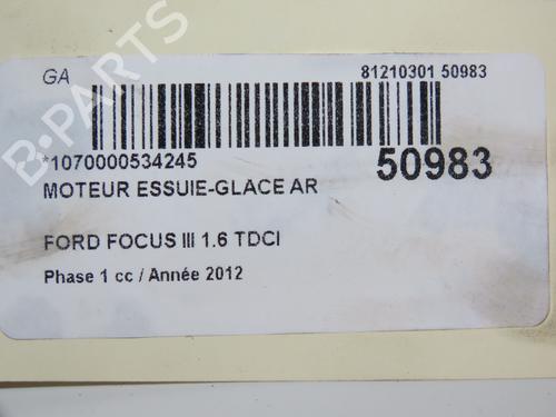 Rear wiper motor FORD FOCUS III 1.6 TDCi | BP19061268M102 
