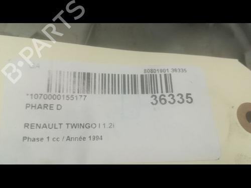 Højre forlygte RENAULT TWINGO I (C06_) 1.2 (C063, C064) (55 hp) 9600960