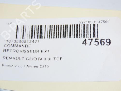 Mirror switch RENAULT CLIO IV (BH_) 0.9 TCe 90 (BHNF, BHMA, BHMH, BHJK, BHJR) | BP16769765I25 