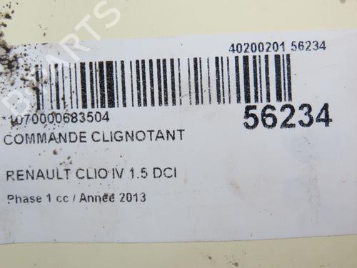 Used Steering column stalk RENAULT CLIO IV (BH_) 1.5 dCi 90 (90 hp) 31077319