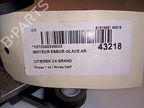 Used Rear wiper motor CITROËN C4 Grand Picasso I (UA_) 1.6 HDi (109 hp) 23178266
