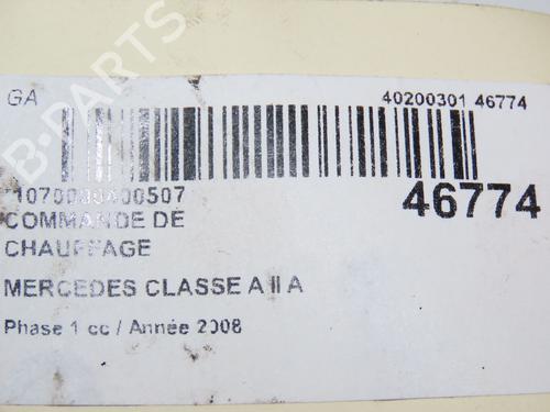 Climate control MERCEDES-BENZ A-CLASS (W169) A 180 CDI (169.007, 169.307) | BP14951061I5 