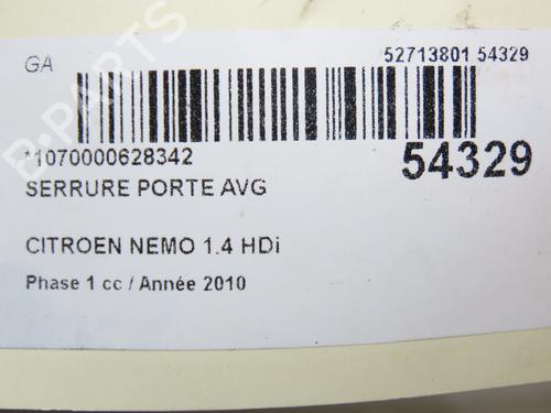 Used Front left lock CITROËN NEMO MPV 1.4 HDi (68 hp) 31120868