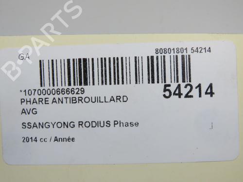 Faro antinebbia anteriore sinistro Faro antinebbia anteriore sinistro SSANGYONG RODIUS II 2.0 Xdi 4WD (155 hp) 37411093 37411093