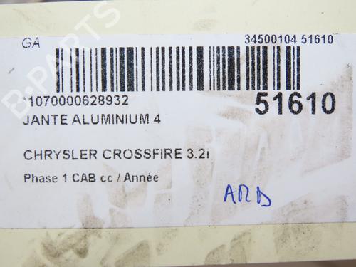 Used Rim CHRYSLER CROSSFIRE 3.2 (218 hp) 28801673
