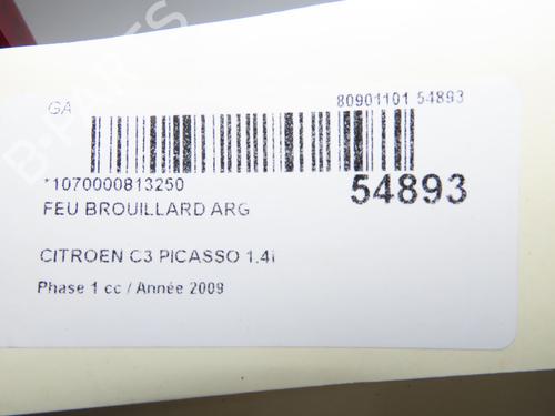 Tågelys CITROËN C3 Picasso (SH_) 1.4 VTi 95 (SH8FSC, SH8FP0, SH8FP6) | BP39418517C37 - Image 3