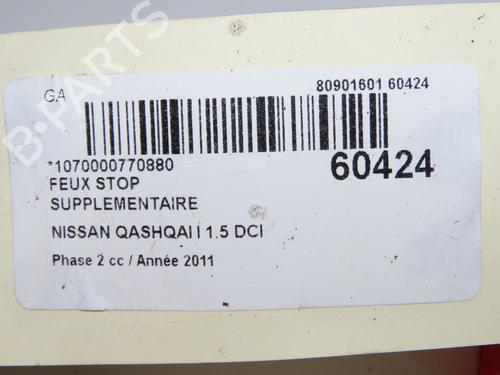 Bremselys Bremselys NISSAN QASHQAI I (J10, NJ10) 1.5 dCi (106 hp) 37226084 37226084