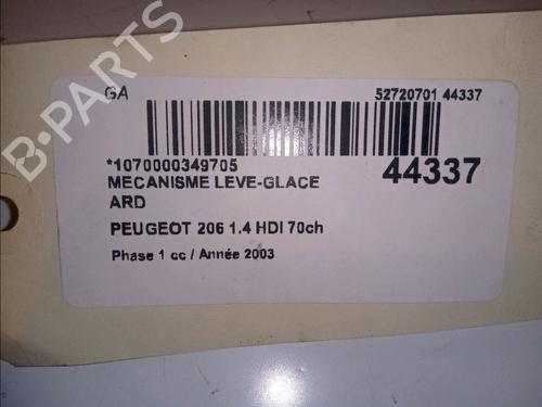 rear-right-window-mechanism-peugeot-206-hatchback-2ac-14-hdi-eco-70-922452-1998-1999-2000-2001-2002-2003-2004-2005-2006-2007-2008-2009-2010-2011-2012-11103089 main image